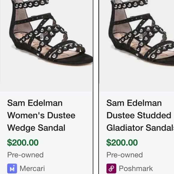 Sam Edelman Black Dustee Gladiator Sandals with Studded Straps. Size 8.5 - Picture 14 of 14